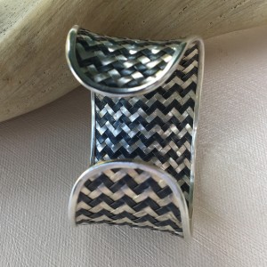 Karen Hill Tribe Silver Cuff Bracelet