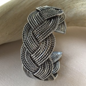 Karen Hill Tribe Silver woven bracelet