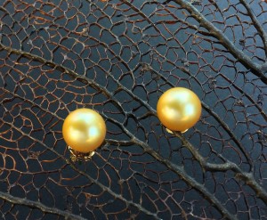 Jewelmer Golden SS Pearl earrings