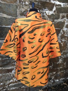 Hand-painted Thai silk jacket