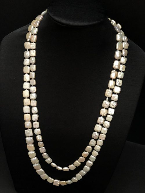 Square Disc Pearls, Opera Length