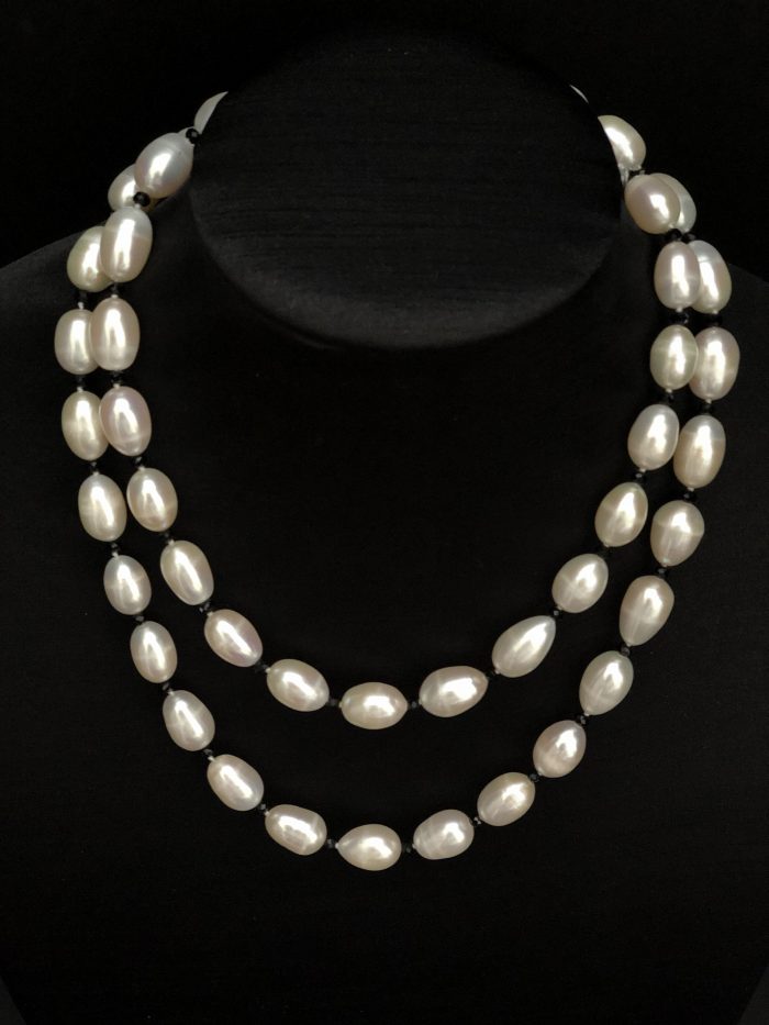 Classic white pearls, by Cashmere and Pearls