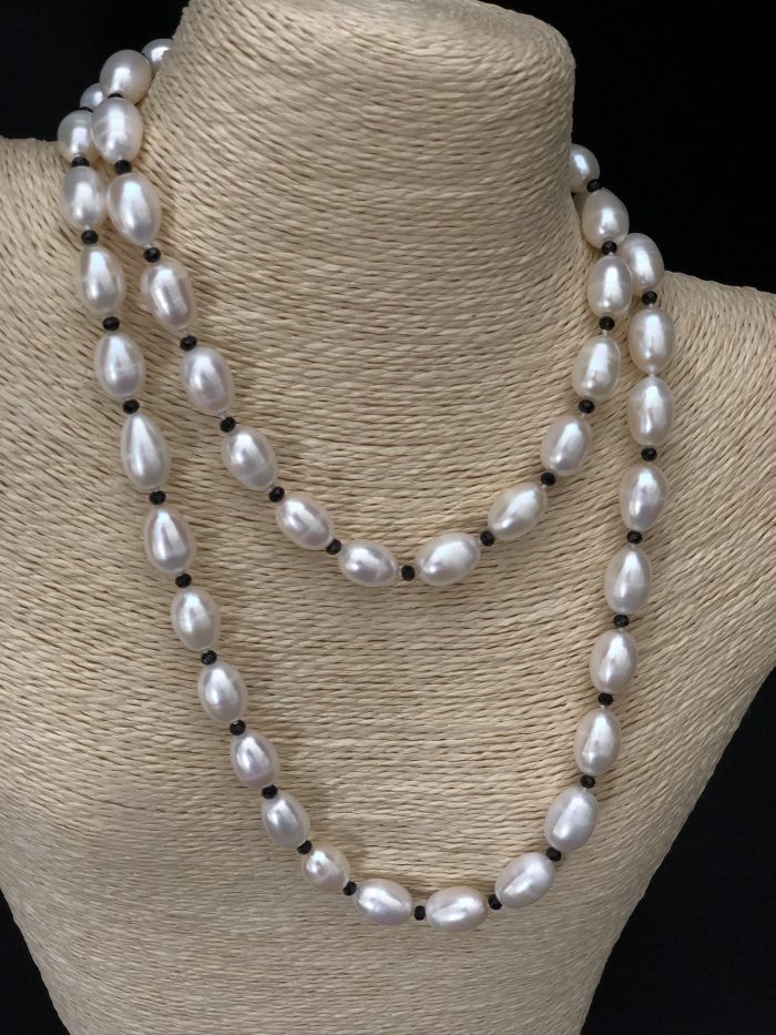 Drop-Shaped Pearl Necklace, by Cashmere And Pearls