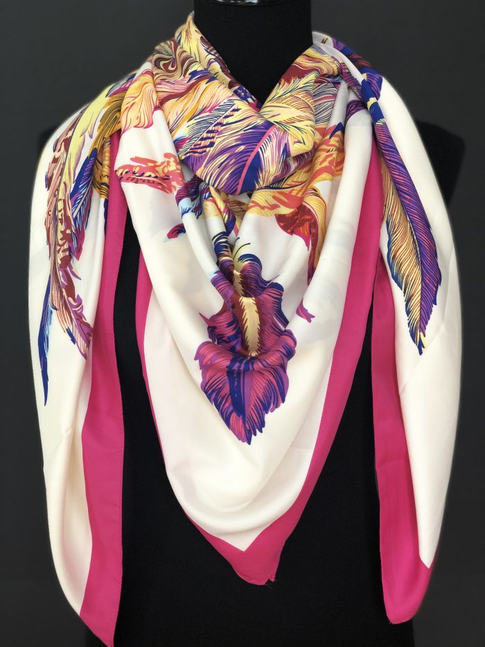Thai Silk Mardi Gras Scarf, by Cashmere and Pearls