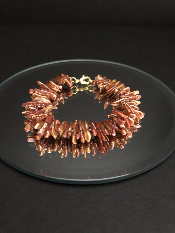 keshi pearl bracelet by Cashmere and Pearls