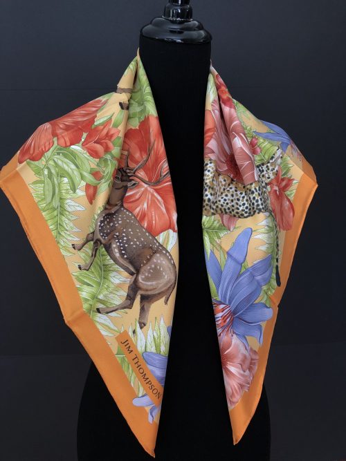 Jim Thompson silk scarf, by Cashmere and Pearls