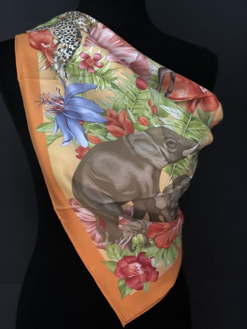 Jim Thompson silk scarf, by Cashmere and Pearls