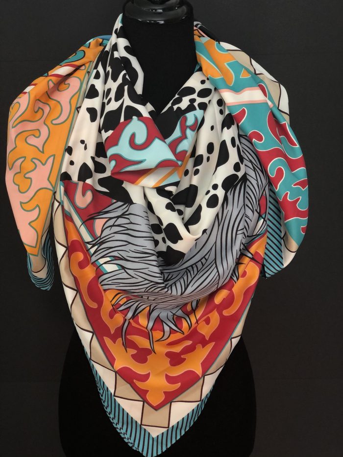 Exclusive Silk Scarves, by Cashmere and Pearls