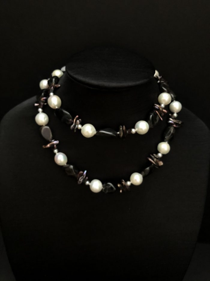 Exotic gemstones and pearls, by Cashmere and Pearls