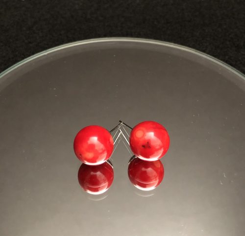 Red Coral earrings