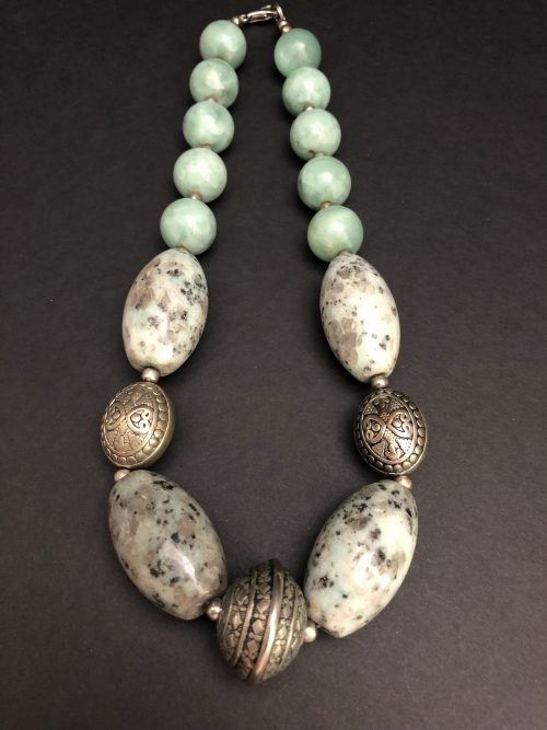 Myanmar Jade necklace, by Cashmere and Pearls