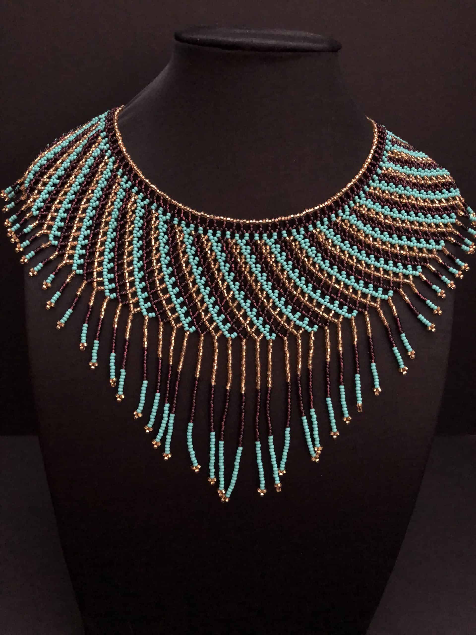 tribal beaded necklace