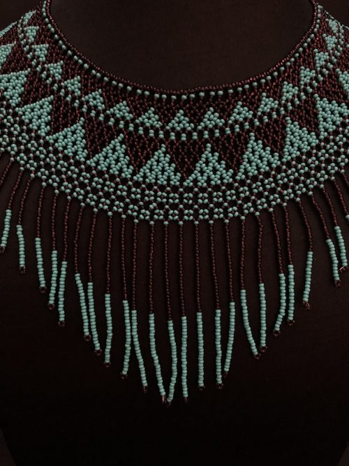 Glass beaded collar