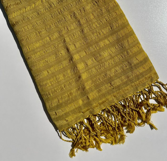 lotus flower and silk scarf