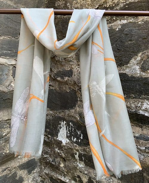 Dragonfly Cashmere Scarf
