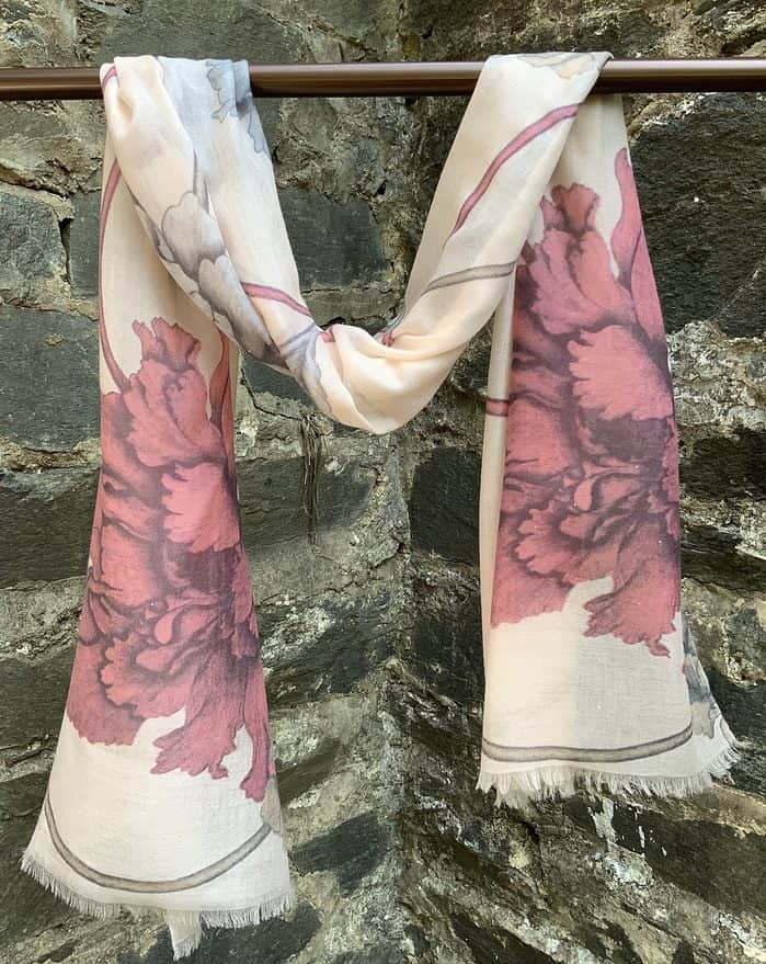 Cashmere and Flowers Scarf