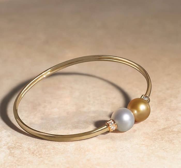 South sea pearl bangle bracelet