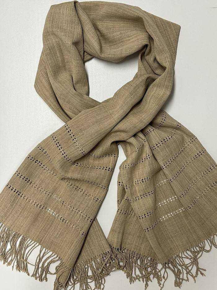 Sustainable textile lotus scarf
