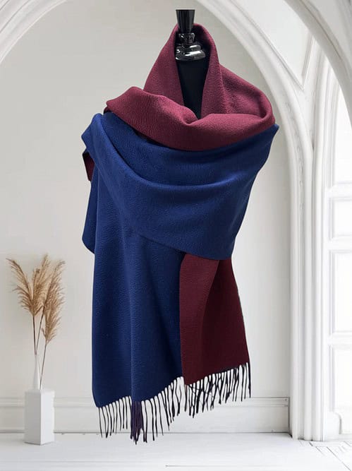exclusive cashmere double sided scarf